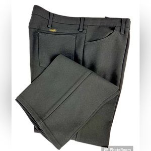 Men's Wrancher Classic Fit Dress Jeans 82BK 40x30 Black 100% Polyester